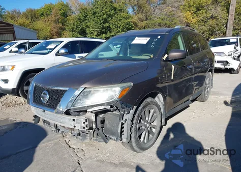 2016 Nissan Pathfinder S из США, поврежденный, VIN 5N1AR2MNXGC624825